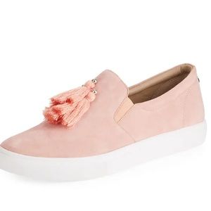 Donald J Pliner Sallie Suede Tassel Slip-On Sneakers